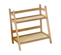 Milageto Desk Storage Organizer,Double Layer Rack for Tabletop,Plant Stand,Sundries Storage Shelf Ladder for Countertop Office Home