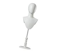 Milageto Display Model Adjustable Height Multipurpose Desktop Simple Freestanding Hat Rack Manikin Head for Glasses Scarf Headwear, White Stand