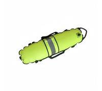 Milageto Diving Buoy Freediving Buoy Surface Marker Float Tow With TPU Coating Reflective Strip Helps Mark Position In Changing Light suitable for training, Fluorescent Yellow, 80x22cm