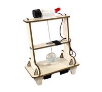 Milageto DIY Earth Quake Alarm Toy Set Science Experiment Model Wood Creative Teaching Aids Science Learning Toys for Boys and Girls