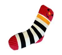 Milageto Dog Puppy Plush Toy Squeak Toy Hide and Seek Interactive Bite Funny Soft Stuffed Socks Pets Entertaining, Red