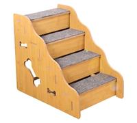 Milageto Dog Steps for Bed Dog Stairs for Small Dogs,Lightweight,Indoor Portable Nonslip Sturdy for Couch Sofa Doggy Steps for Doggy, 4 step