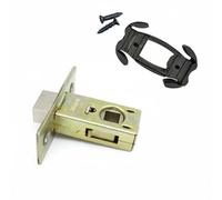Milageto Door Lock Repair Bracket Latch Holder Mounting Plate Fixing Installation Pre Drilled Holes Simple Setup Suitable for homeowners DIY Projects Routine upkeep, 30MM, Bolt