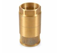 Milageto Double Door Valve Brass Foot Valve Backflow Preventer Strainer Screen Pump Inlet Check Valve with Hexagonal Top Nut for Secure Installation Suitable, 3 Inch DN80