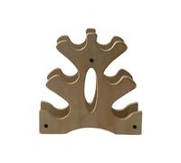 Milageto Dumbbell Rack A Frame Triangle Stable Wooden Space Saver Weight Holder for Weight Lifting Home Gym Full Body Workout