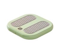 Milageto Electric Foot Warmer with Heat Non Slip for Winter with 3 Heat Vibrations Foot Massage Machine Heating Pad for Camping, Green