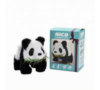 Milageto Electric Stuffed Panda Powered Walking Panda Stuffed Animal Sound Making for Kids, Color Box + Panda