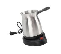 Milageto Electric Turkish Coffee Maker Turkish Stainless Steel Coffee Pot Comfortable Grip Coffee Kettle Tea Kettle for Office Home