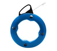 Milageto Electric Wire Guide Cable Puller Wire Threader Tool With Steel Wire And Compact Housing For Routing Cable Through Wall Conduit And Tight Cavities, Blue Round Fish Tape Reel