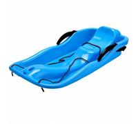 Milageto Extra-Thick PE Sled Adult-Sized Sled with Backrest Cushioned for Snow Sliding, Ice Tracks, Outdoor Recreation, Blue