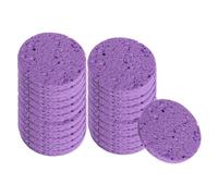 Milageto Facial Sponges Gently Makeup Removal Beauty Skincare Cleanses and Purifies Travel Skincare Essentials Face Cleaning Sponge, Purple 20 Pieces