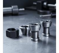 Milageto Fastener Components Collet Nut Set Collet Chuck Set M17 Replacement Parts Core Hardware Consistent Seating Suitable for Fabrication Tool Service