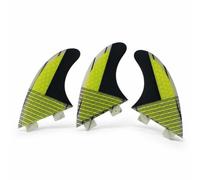 Milageto Fin with Double Tabs Base Replacement Thruster Fin High Performance s for Surfers, Paddleboarders, Surfing