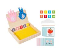 Milageto Finger Numbers Counting Toy Preschool Learning Toys Sand Writing Teaching Aids Educational Math Manipulatives for Boys Girls