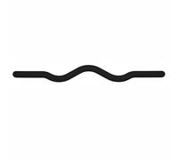 Milageto Fitness Training Bar Weighted Exercise Bar Training Rod With And Stable Handling For Home Workouts Studio Mobility Training Balance Practice Flexibility, Black, 25 Lbs