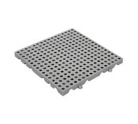 Milageto Floor Pallet Plastic Pallets for Storage Article Rack Lightweight Floor Riser Stand Basement Storage for Restaurant Freeze Storeroom Garage, 40cmx40cm