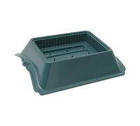 Milageto Floral Casket Saddle Seedling Starting Tray Memorial Vase Flower Vase for Lawn Flower Arrangement