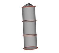 Milageto Foldable Basket ing Mesh Net Convenient Lightweight Folding Outdoor Protection Net ing Cage for Boat River, 25cmx90cm