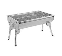 Milageto Foldable Grill Folding Barbecue Grill Metal Portable Mesh Barbecue Rack for Beach Family Party Yard Farmhouse Travel, S