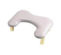 Milageto Foldable Manicure Hand Pillow Nail Handrest Non Slip Salon Tool Hand Cushion Nail Art Hand Rest Pillow Girls Salon Nail Art, Argent
