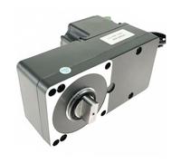 Milageto Gate Opening Device Automatic Swing Gate Opener Motor Brushless DC Motor Electric Door Metal Housing Weather Resistant Build Suitable for business, Flat Shaft