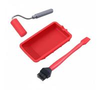 Milageto Glue Application Tray With Carpentry Roller Glue Spreader Tray Glue Tool comfortable non slip grip suitable for furniture building diy crafts shop tasks, Zh9217-1