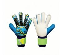 Milageto Goalkeeper Gloves with Finger Protection Guarding Soccer Goalkeeper Gloves Adjustable for Kids, Blue, 5