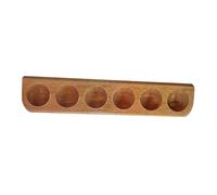 Milageto Golf Ball Display Case Golf Ball Display Stand Bracket, Wood Decoration, Preserves Collectible Display 6 Golf Balls, Wall Mount and Desktop Organizer for Desk Office Golf Lover