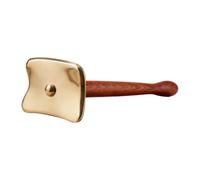 Milageto Gua Sha Board Ergonomic Lightweight Professional Versatile with Handle Traditional Practical Brown Self Scraping Massage Tool, L