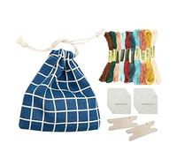 Milageto Handy Weaving Cards Tablet Beginners Kit for Loom or Inkle Weaving Supplies, Make Unique DIY Craft Gift for and Family, C