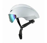 Milageto Headgear Road Bike Helmet Visor With One Piece Construction Impact Absorbing Foam And Ventilation Suitable for daily commuting road training weekend rides, Silver White, 54-61cm