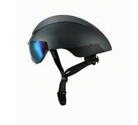 Milageto Headgear Road Bike Helmet Visor With One Piece Construction Impact Absorbing Foam And Ventilation Suitable for daily commuting road training weekend rides, Titanium Black, 54-61cm