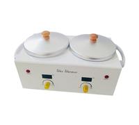 Milageto Heater Machine for Hair Removal Melting Warmer Digital Display Double Pot Melter for Salon Women Men Home UK Adapter