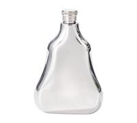Milageto Hip Flask Wine Drink Pot Compact Backpacking Small Outdoor Activities with Screw Cap 6oz Leakproof Multipurpose Pocket Flask, Silver