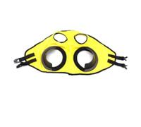 Milageto Horse Head Blinker With Wide Eye Openings And Ear Ports Stretch Polyester And Strap Closure suitable for daily care turnout schooling trail use