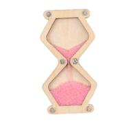 Milageto Hourglass Toy Busy Board Accessories Motor Skill Wooden Activity Board Early Education for Birthday Gift Plane Travel Toys, pink