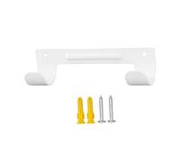 Milageto Ironing Board Wall Mount Hanger Ironing Board Holder Storage Organizer Space Saving Sturdy Metal Compact Iron Board Holder, White