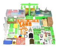 Milageto Junior High Physics Kit Green Holder Stand Stand Physics Experiment Kit and Metal School Science Set, Electricity/Magnetism/Optics/Force/Heat/Sound Set T6 Deluxe Edition