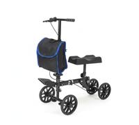 Milageto Knee Cart Scooter with Padded Knee Foldable Frame Adjustable Handlebar Front Pedal Board Steel Construction Suitable for Recovery Injury use Travel