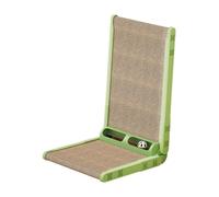 Milageto L Shaped Cat Scratcher Scratching Cardboard Training Toy Cat Scratching Pad, Vertical for Climbing Grinding Claws Outdoor, green