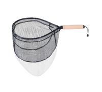 Milageto Landing Net Fishing Net Short Handle Portable Multifunction Compact Mesh Net for Catching Releasing Trout Bass for Angling, Small
