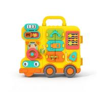 Milageto Learning Board Toddler Busy Board Activity Board Sensory Board Learning Toy Featuring Numbers Clock Door Latch And Steering Wheel In Sturdy Suitable, Standard Edition Gift Box