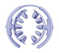 Milageto Leg Muscle Roller Massage Tool with 20 Wheels Adjustable Multipurpose Compact 28x26x8.2cm for Calf Arm Neck Care Detachable, Blue