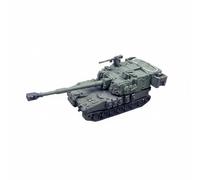 Milageto M109A6 Model Miniature 1/144 Scale Battlefield Support Vehicle Model Presentable Collectible for Shelf, Green