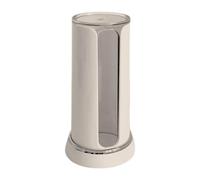 Milageto Makeup Remover Pad Organizer Storage Holder, Refillable Bathroom Pad Dispenser Remover Wipes Dispenser for Home Bathroom, Cream