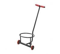 Milageto Manual Transport Cart Bucket Trolley Hand Truck With Angled And Open Frame Design Suitable for routine carrying facility storage aisles, Black Carbon Steel