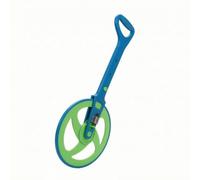 Milageto Math Measuring Wheel Rolling Children's Measuring Wheel User-Friendly for Classroom, Preschool, Indoor Games, Green, With Counter
