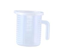 Milageto Measuring Cup Plastic Measuring Cup with Lid &Handle Plastic Jug Kitchen Gadgets Easy-to-Read Container for Flour Water Juice Mixing Cooking Kitchen Baking Lab Measure Tool, 250ml