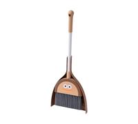Milageto Mini Broom with Dustpan for Kids Easy to Use Educational Cute Role Playing Little Housekeeping Helper Set, Large Mouth Cartoon