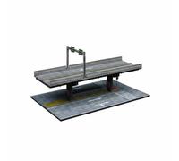 Milageto Miniature Overpass Parking Scene Realistic Details 1:64 Scale Bridge High-Detail Scene Detail Precision Elevated Bridge Diorama for Collection Room